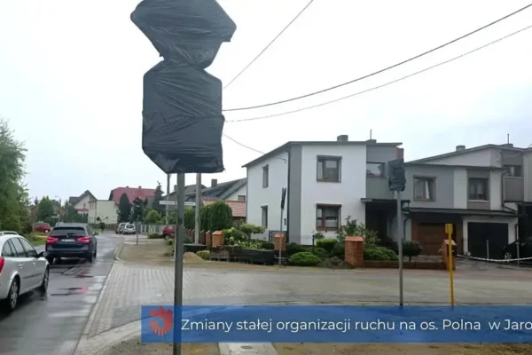 Zmiany na ul. Żniwnej i Gajowej w Jarocinie: nowe zasady pierwszeństwa od września