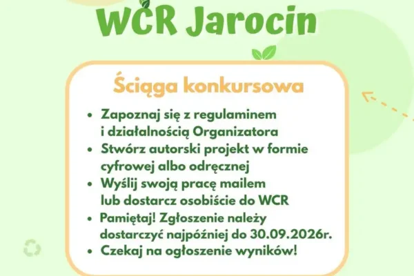 Konkurs na maskotkę WCR Jarocin – sprawdź wskazówki i zgłoś swój projekt