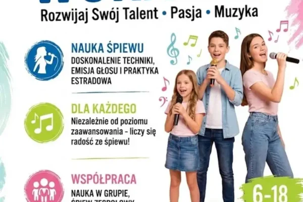 Ruszyły zapisy na zajęcia wokalne dla dzieci i młodzieży w Jarocinie