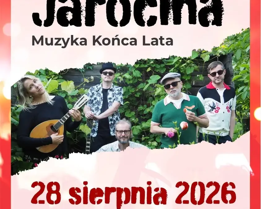 Muzyka Końca Lata zagra w Jarocinie na zakończenie wakacji