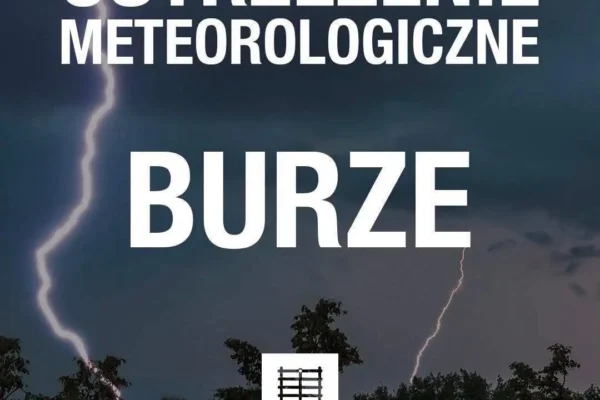 Ostrzeżenie 2. stopnia przed burzami dla gminy Jaraczewo