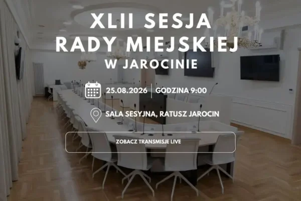 Ruszyła XLII sesja Rady Miejskiej w Jarocinie – transmisja online dostępna