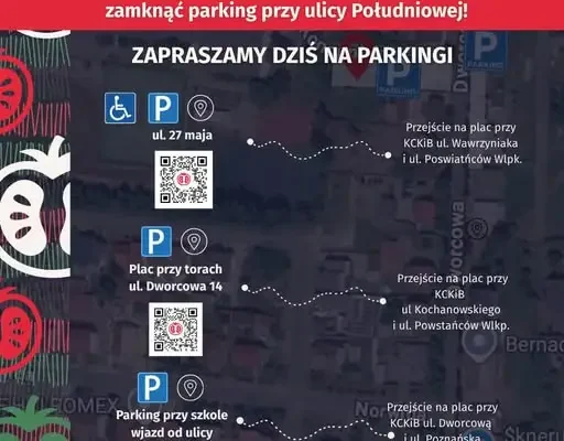 Zamknięty parking przy ul. Południowej – sprawdź, gdzie zaparkujesz