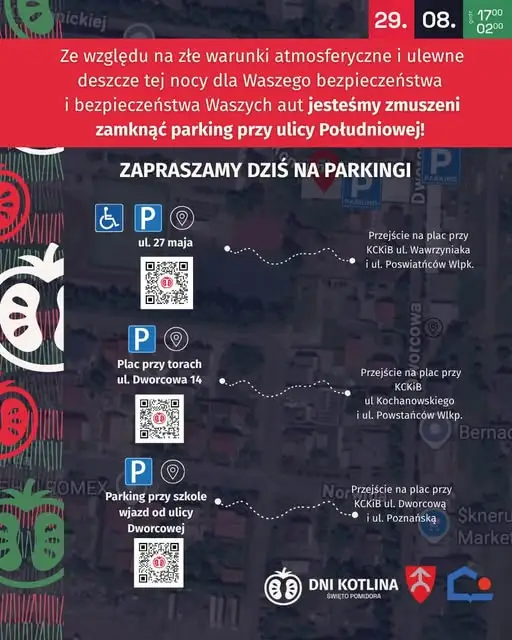 Zamknięty parking przy ul. Południowej – sprawdź, gdzie zaparkujesz