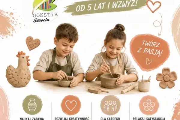 Zapisy na zajęcia ceramiki w GOKSTiR Jarocin – dla dzieci, młodzieży i dorosłych