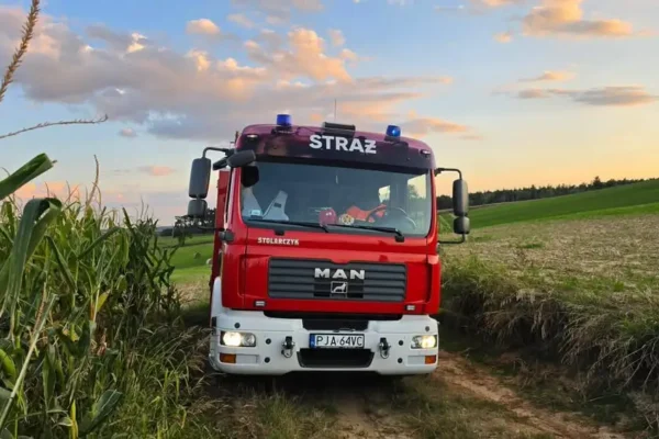 Wyciek gazu w pojeździe w Raszewach – interwencja strażaków z Żerkowa i Jarocina