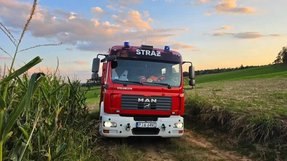 Wyciek gazu w pojeździe w Raszewach – interwencja strażaków z Żerkowa i Jarocina