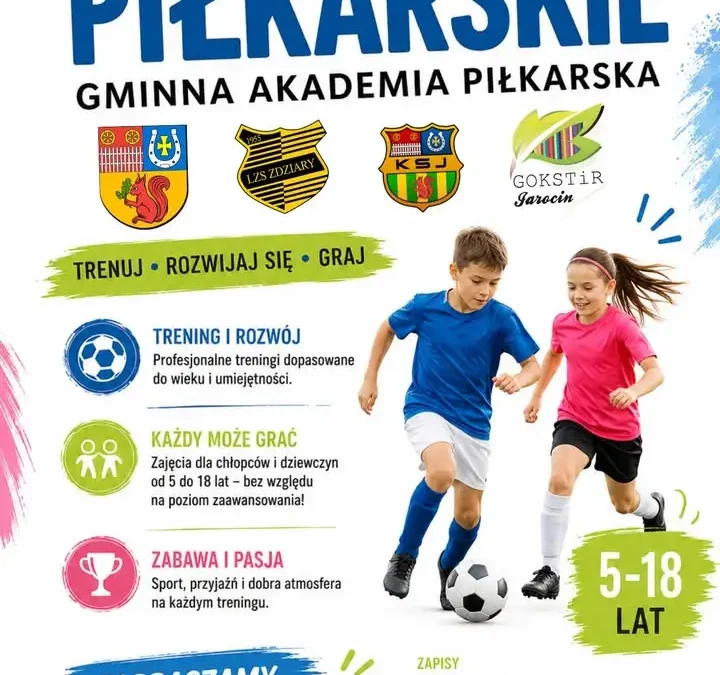 Gminna Akademia Piłkarska w Jarocinie – trwają zapisy na nowy sezon