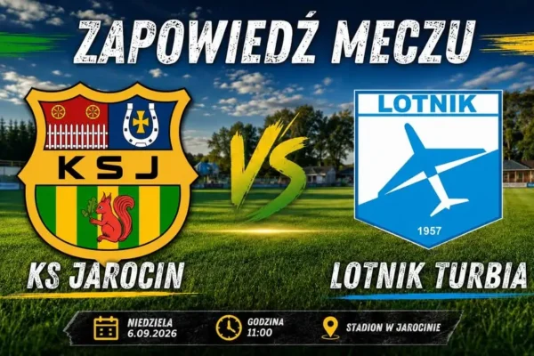 KS Jarocin zmierzy się z Lotnikiem Turbia w niedzielnym meczu ligowym