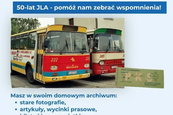 50-lecie JLA: Zbierają pamiątki po autobusach i przystankach