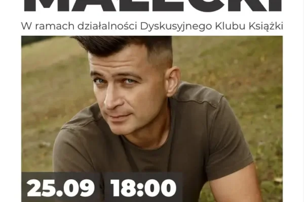 Spotkanie z Jakubem Małeckim w Kamienicy Kultury – 25 września