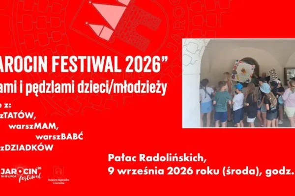 Prezentacja prac z warsztatów malarskich podczas Jarocin Festiwal 2026