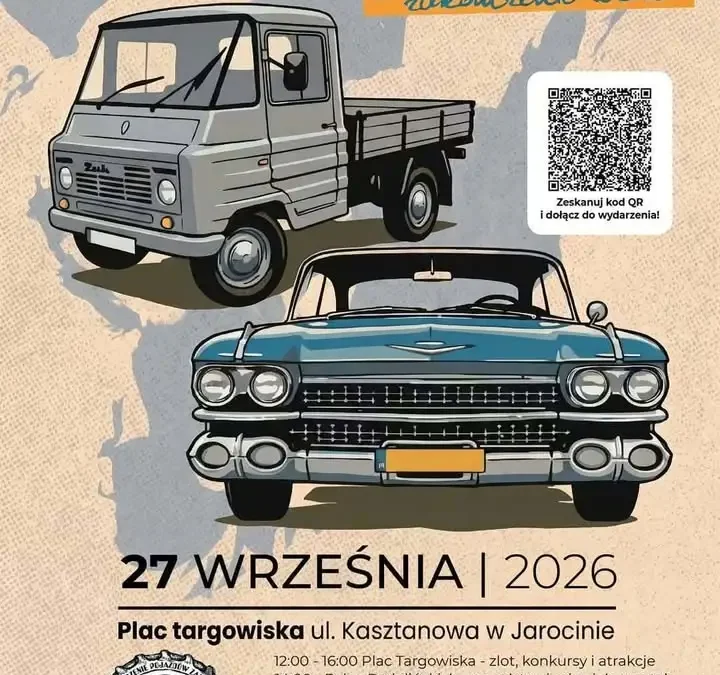 Jarocin: II Spotkanie Klasyków i Motoryzacyjnych Perełek – historia motoryzacji w Pałacu Radolińskich