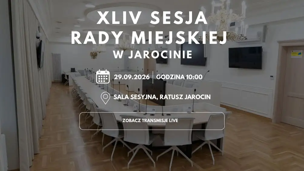 XLIV Sesja Rady Miejskiej w Jarocinie – transmisja online już 29 września
