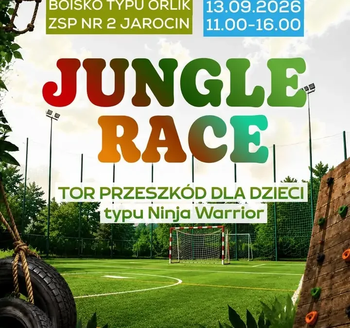 Jungle Race w Jarocinie – tor przeszkód dla najmłodszych już 13 września