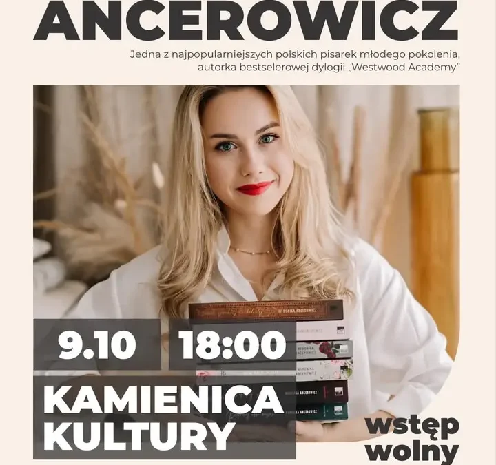 Weronika Ancerowicz spotka się z czytelnikami w Jarocinie. Wejściówki już można rezerwować