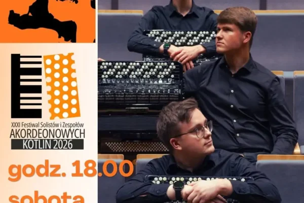 Trio AccoArte zagra w Kotlinie – koncert trzech akordeonów już 17 października