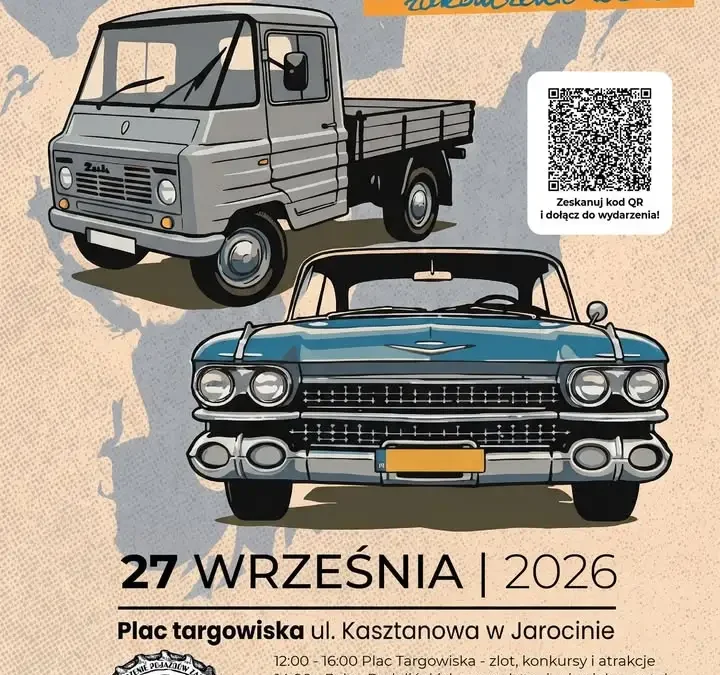 Jarocin żegna sezon motoryzacyjny – II Spotkanie Klasyków już 27 września