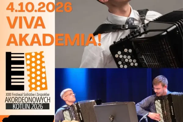 XXXI Festiwal Akordeonowy KOTLIN 2026 – koncert inauguracyjny już 4 października