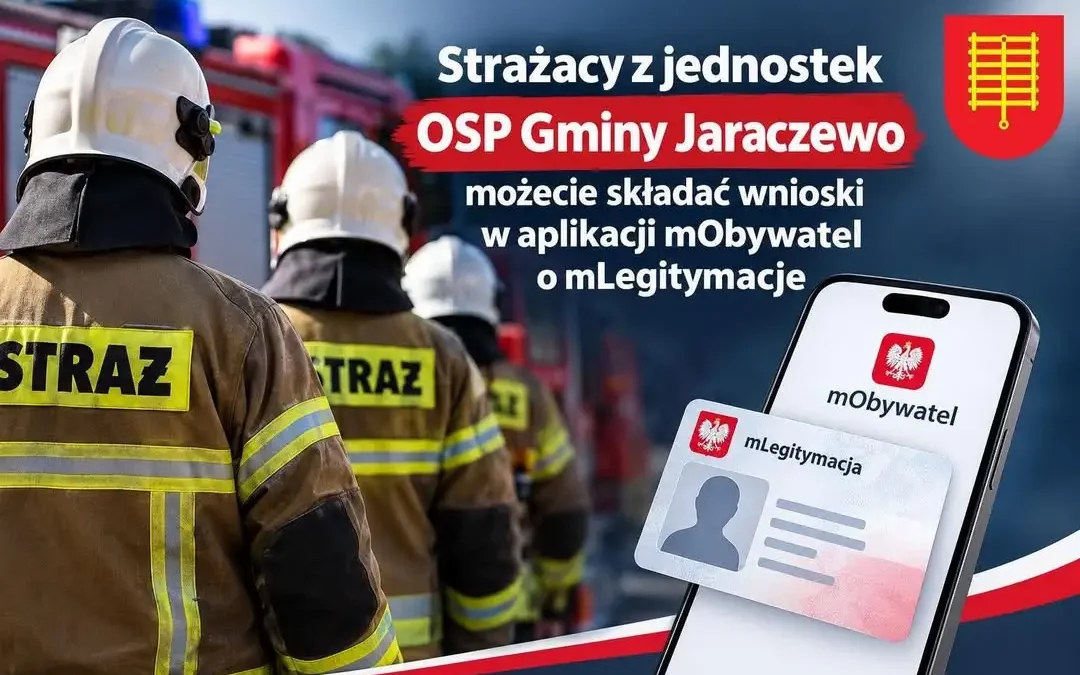Cyfrowe legitymacje dla strażaków OSP z gminy Jaraczewo