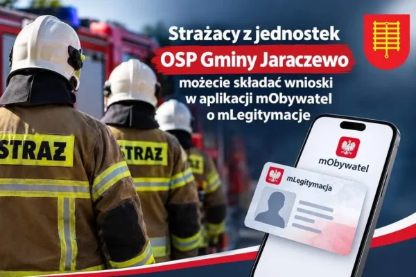 Cyfrowe legitymacje dla strażaków OSP z gminy Jaraczewo