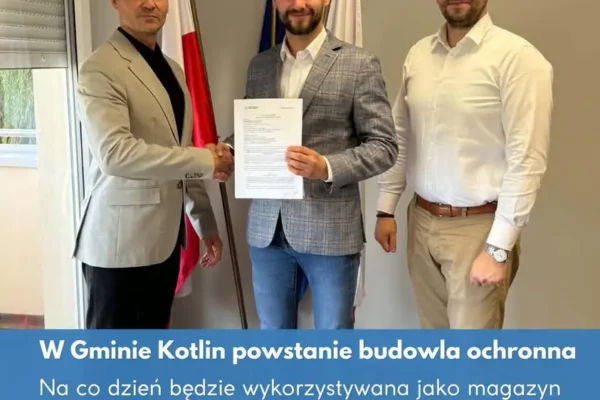 Gmina Kotlin inwestuje w bezpieczeństwo – powstanie budowla ochronna dla mieszkańców