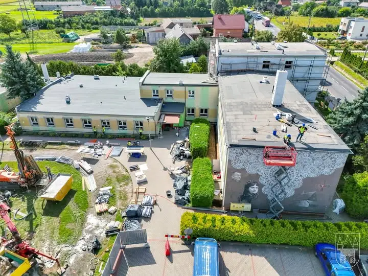 Termomodernizacja Szkoły Podstawowej w Golinie — pompa ciepła i fotowoltaika w drodze