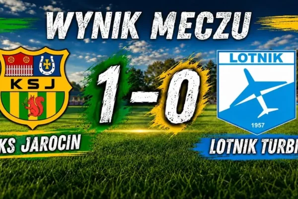 KS Jarocin wygrywa z Lotnikiem Turbia. Trzy punkty zostają w Jarocinie
