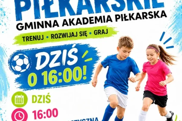Gminna Akademia Piłkarska w Jarocinie – zajęcia już dziś o 16:00