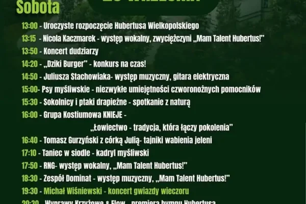 Hubertus Wielkopolski w Tarcach – święto tradycji łowieckiej już 26 i 27 września