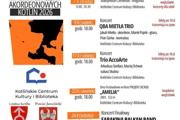 XXXI Festiwal Akordeonowy w Kotlinie – jesień pełna muzyki od 4 do 24 października