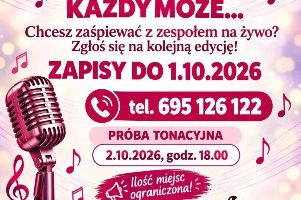 Jaraczewo: Zapisy do kolejnej edycji „Śpiewać każdy może” do 1 października