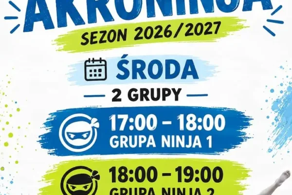 Akroninja startuje w Jarocinie – akrobatyka dla dzieci już od środy