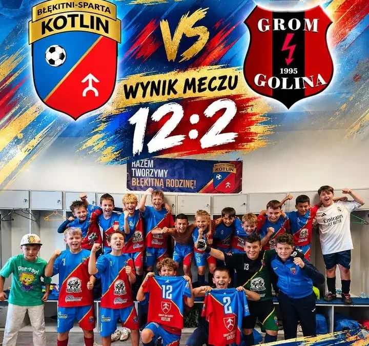 Błękitni Sparta Kotlin rozgromili Grom Golina 12:2. Olaf Gendek z pięcioma golami!