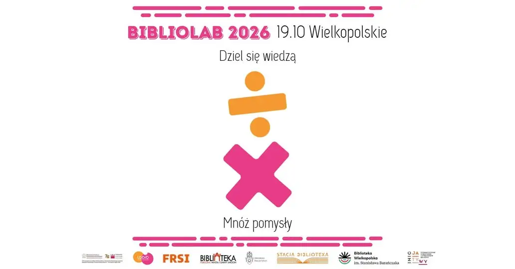 II Wielkopolski BiblioLAB 2026 w Jarocinie – dziel się wiedzą, mnóż pomysły!