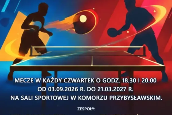 Rusza I edycja Otwartej Ligi Tenisa Stołowego Powiatu Jarocińskiego
