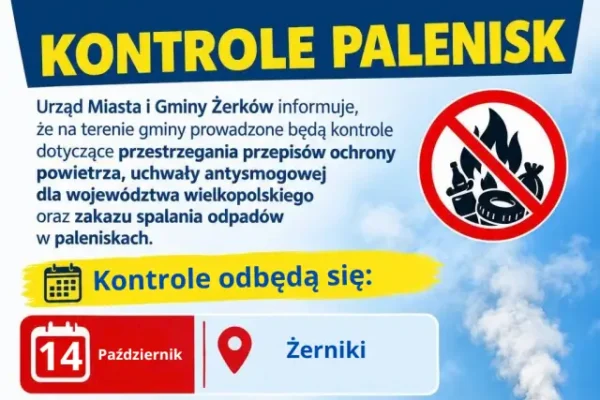 Gmina Żerków zapowiada kontrole palenisk – sprawdzą, czym palimy w piecach