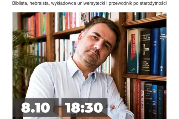 Jarocin: spotkanie z biblistą Marcinem Majewskim w Kamienicy Kultury