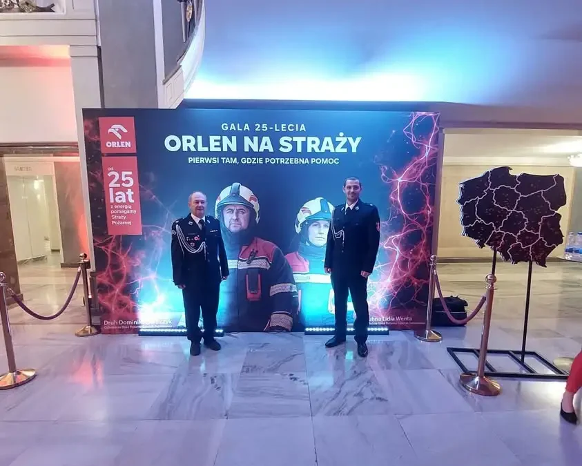 OSP Jaraczewo na Gali 25-lecia „ORLEN na Straży” – grant 50 tys. zł na sprzęt i szkolenia