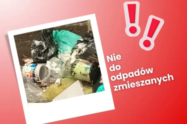 Odpady zmieszane pod lupą – farby i puszki nie powinny trafiać do zwykłego kosza