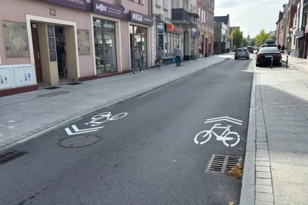 Jarocin zmienia organizację ruchu na ul. Wrocławskiej – rowerzyści na jezdnię