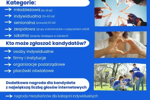 Jarocin: Ruszyła II edycja konkursu „Jarociński Wolontariusz Roku” – zgłoszenia do 3 listopada