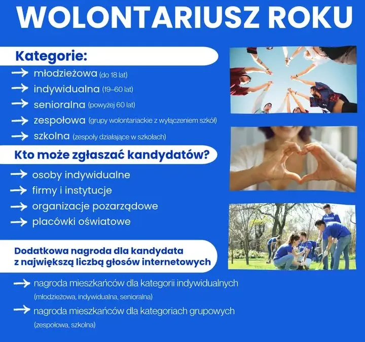 Jarocin: Ruszyła II edycja konkursu „Jarociński Wolontariusz Roku” – zgłoszenia do 3 listopada