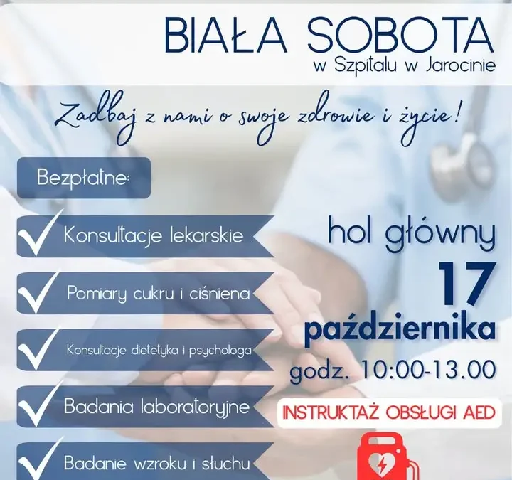 Biała Sobota w Jarocinie – bezpłatne badania i konsultacje specjalistów