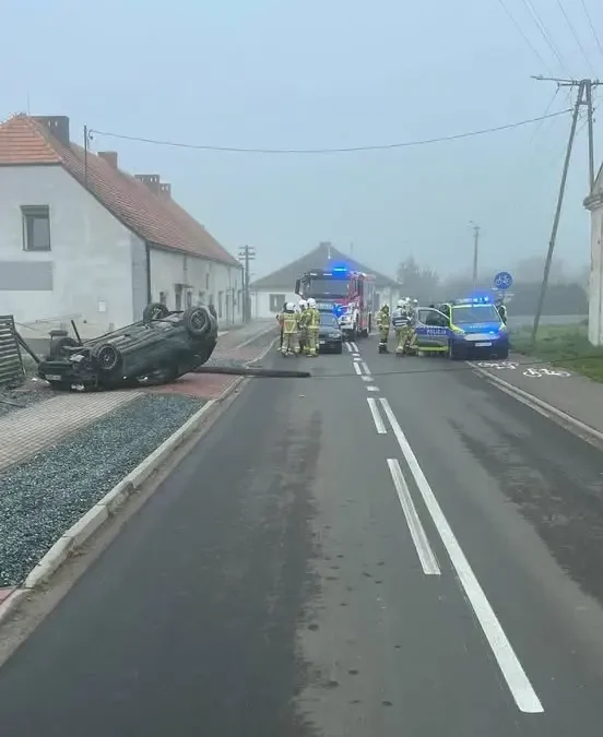 Dachowanie w Przybysławiu. Sześć zastępów w akcji ratunkowej